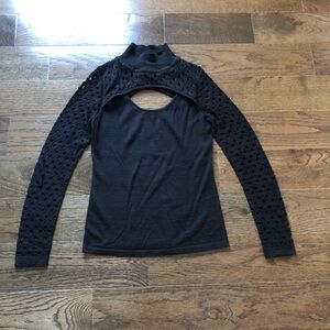 Aqua Cutout Sweater